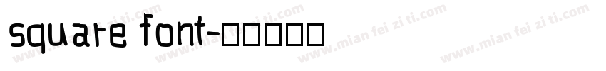 square font字体转换